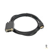 Cabo Adaptador Hdmi Macho x Vga Macho 1.8mts Truedata