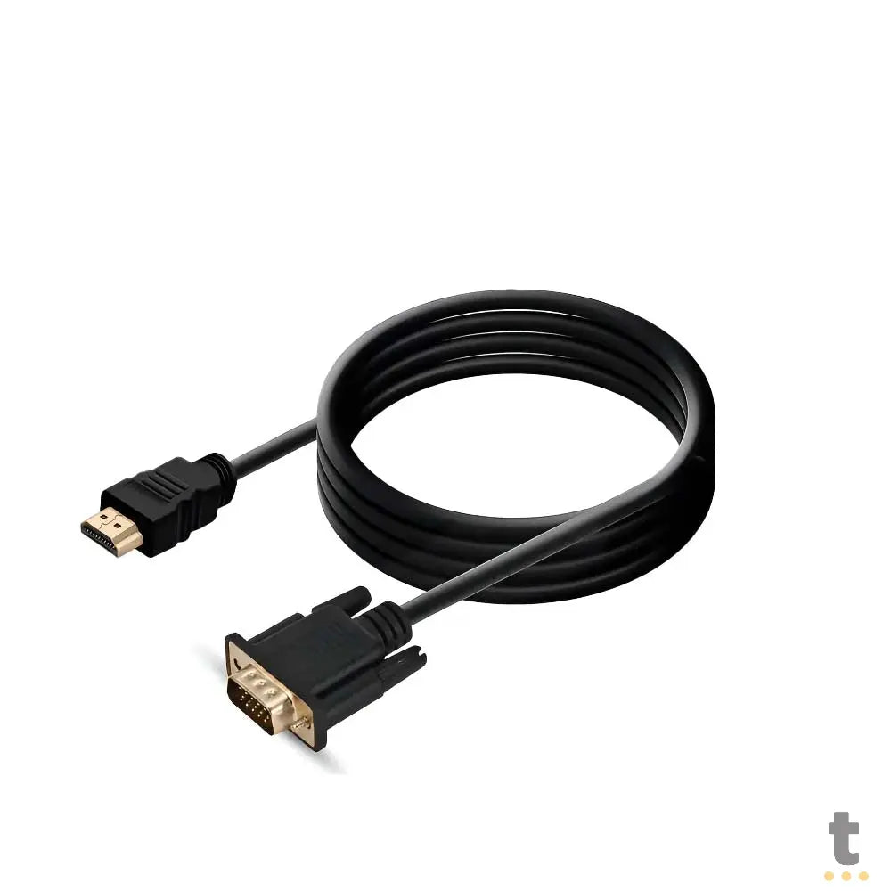 Cabo Adaptador Hdmi Macho x Vga Macho 1.8mts Truedata