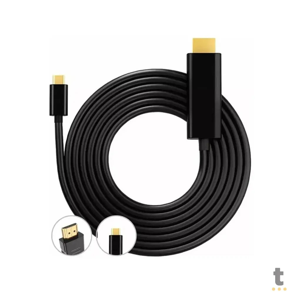 Cabo Adaptador Usb Tipo C Para Hdmi 1.8m 4K AL-V019 Truedata