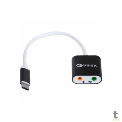 Cabo Adaptador de Som Usb Tipo C Para Microfone E Fone Vinik - ADFMUSBTC Truedata