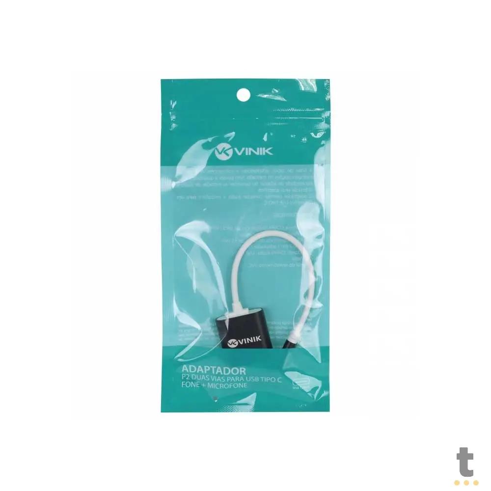 Cabo Adaptador de Som Usb Tipo C Para Microfone E Fone Vinik - ADFMUSBTC Truedata