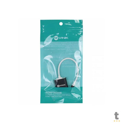 Cabo Adaptador de Som Usb Tipo C Para Microfone E Fone Vinik - ADFMUSBTC Truedata