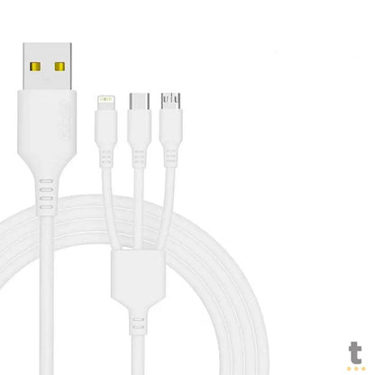 Cabo Carregador Usb Multiconexões aGold Preto - CB-54 Truedata