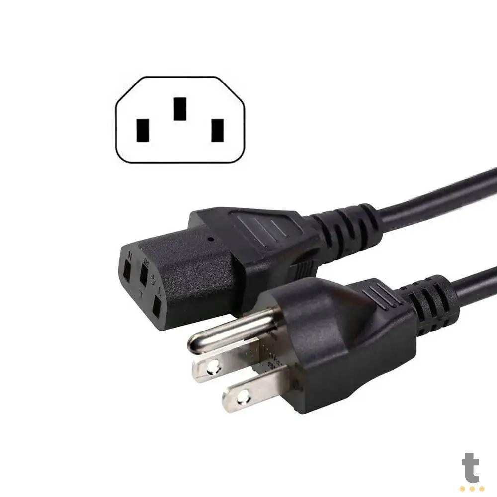 Cabo De Forca Padrão Antigo - Tripolar Para Computador E Monitor Truedata