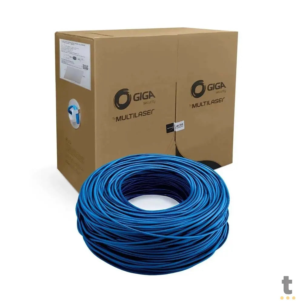 Cabo De Rede CFTV Par Trançado Cat5 Multi Azul - SE324 - Venda em Metros Truedata