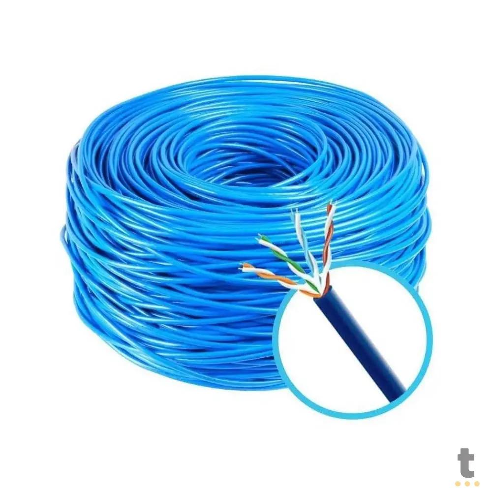 Cabo De Rede CFTV Par Trançado Cat5 Multi Cx C/305mts Azul - SE324 Truedata