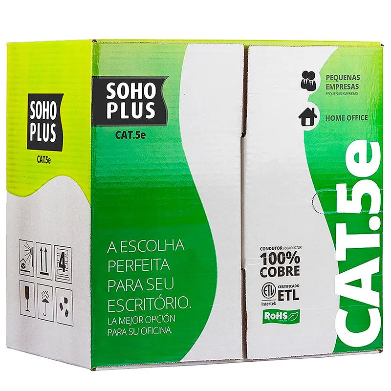 Cabo De Rede Cat5e Furukawa Sohoplus Cx C/305mts Azul Truedata