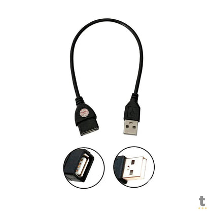 Cabo Extensor Usb 2.0 A Macho X A Femea Tomate 30Cm - MCB-020 Truedata