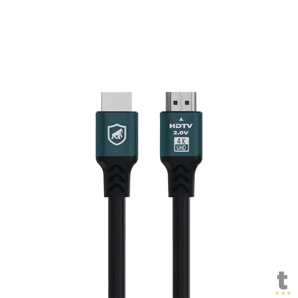Cabo HDMI Macho 2.0 GShield Survivor 2m Preto - GS-9023 Truedata