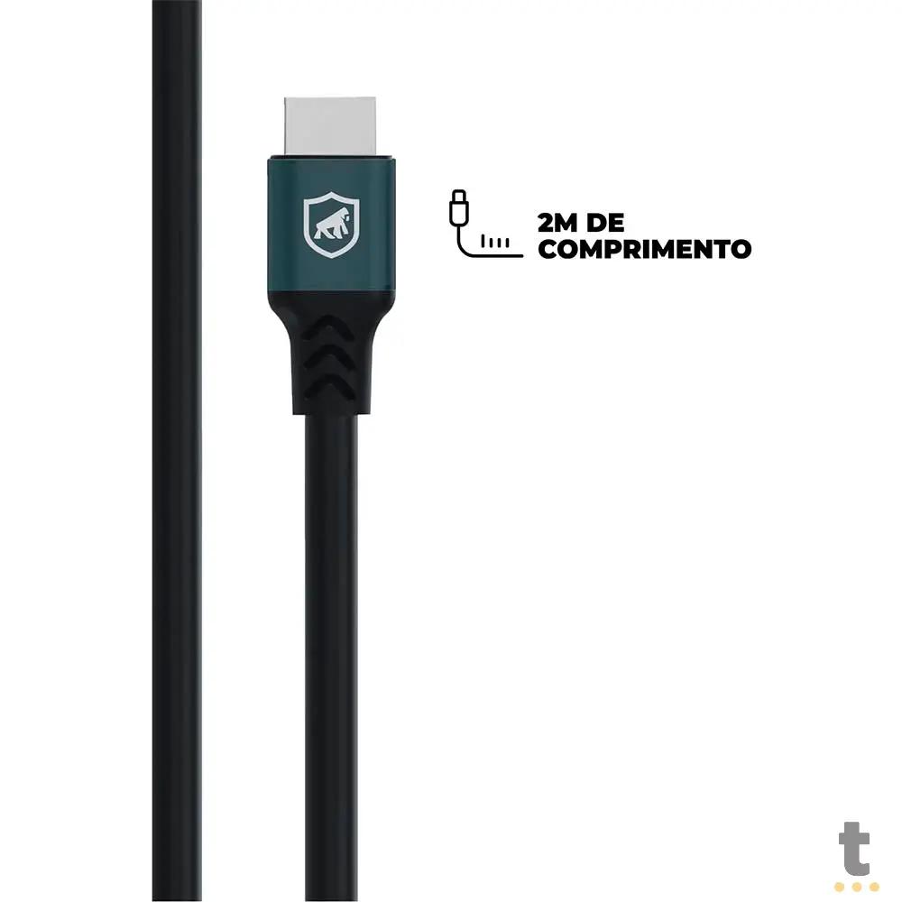 Cabo HDMI Macho 2.0 GShield Survivor 2m Preto - GS-9023 Truedata