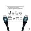 Cabo HDMI Macho 2.0 GShield Survivor 2m Preto - GS-9023 Truedata