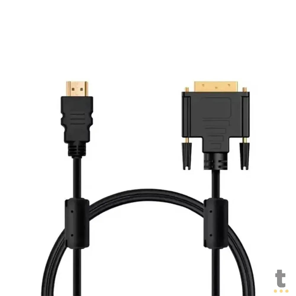Cabo HDMI Macho P/ DVI Macho 24+1 Tomate 1.5m - MCB-023 Truedata