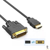 Cabo HDMI Macho P/ DVI Macho 24+1 Tomate 1.5m - MCB-023 Truedata