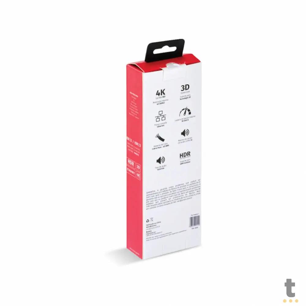 Cabo Hdmi 2mt 4k PCYes - PHM20-2 Truedata