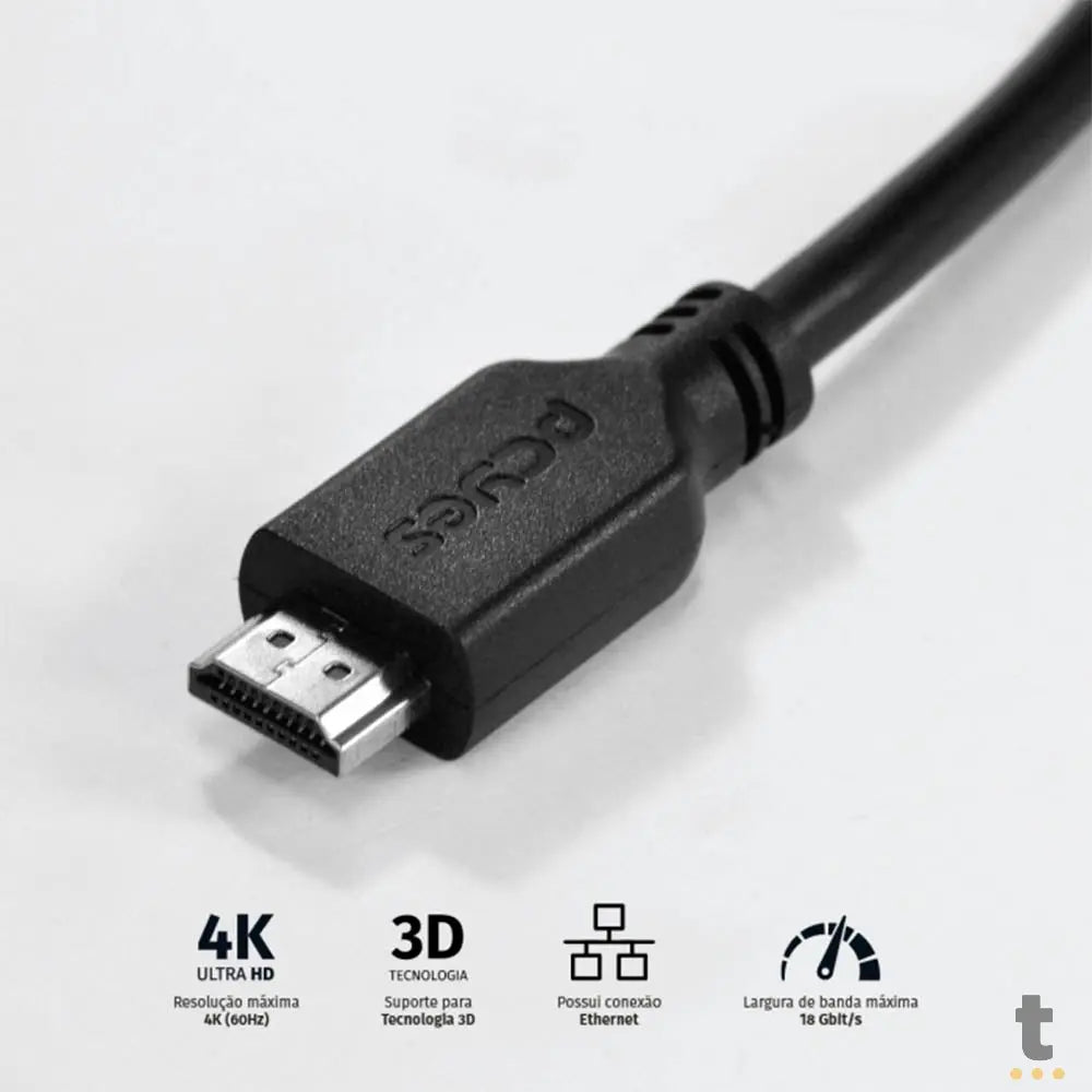 Cabo Hdmi 2mt 4k PCYes - PHM20-2 Truedata