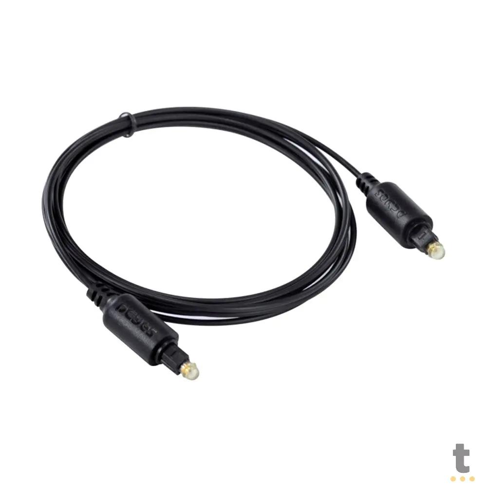 Cabo Óptico Digital Toslink Macho 2mt - POD-2 Truedata