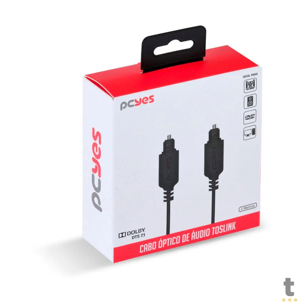 Cabo Óptico Digital Toslink Macho 2mt - POD-2 Truedata
