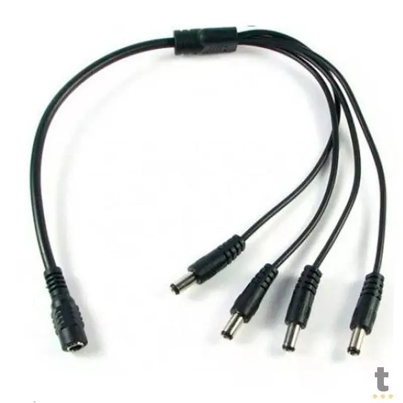 Cabo P4 Adaptador Para Cftv 1 Entrada 4 Saídas De Energia Truedata