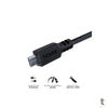 Cabo Para Celular Micro Usb Para Usb 2.0 2mt PCYes Preto - PMUAP-2 Truedata