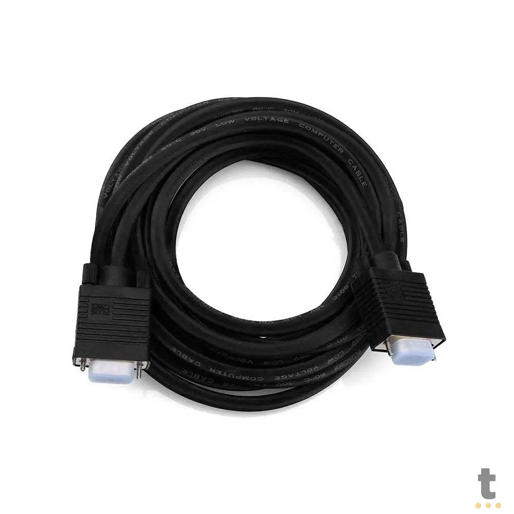 Cabo Para Monitor Vga 10mt PlusCable - PC-MON10001 Truedata