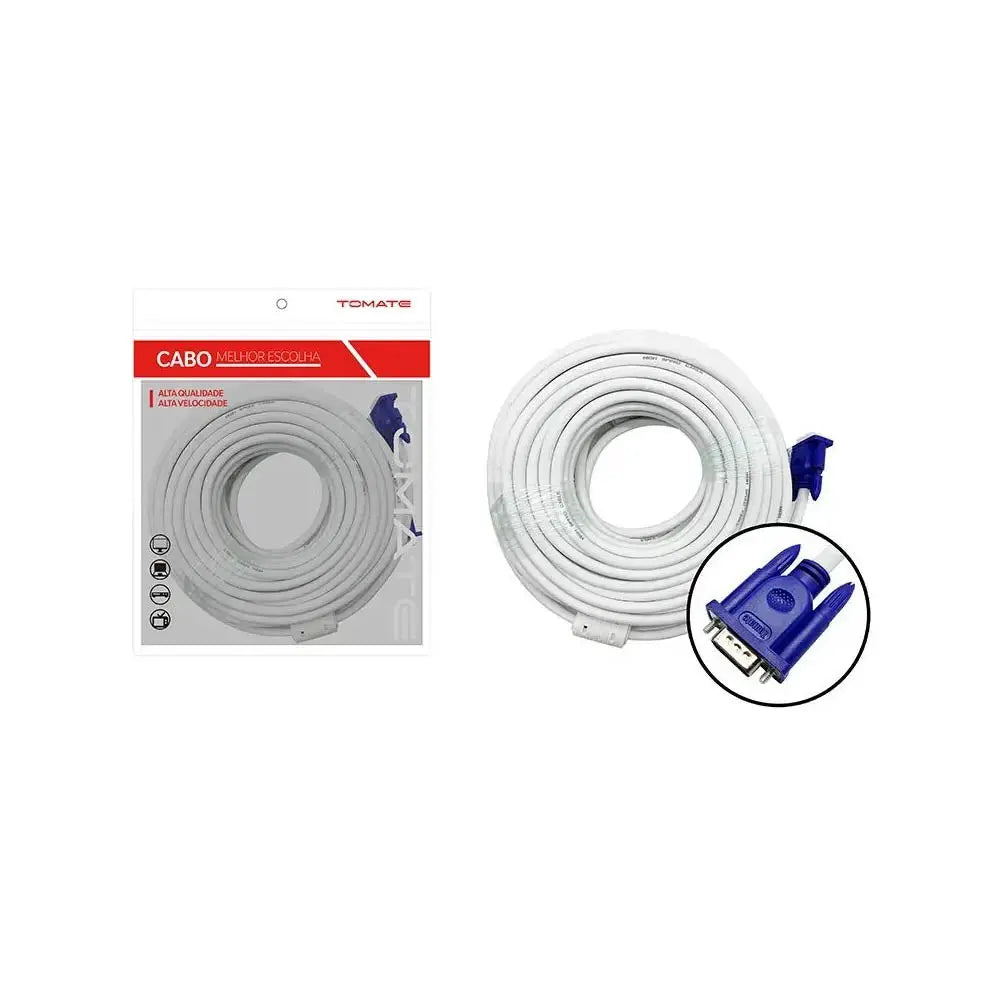 Cabo Para Monitor Vga 20mt Tomate - MVG-1020 Truedata