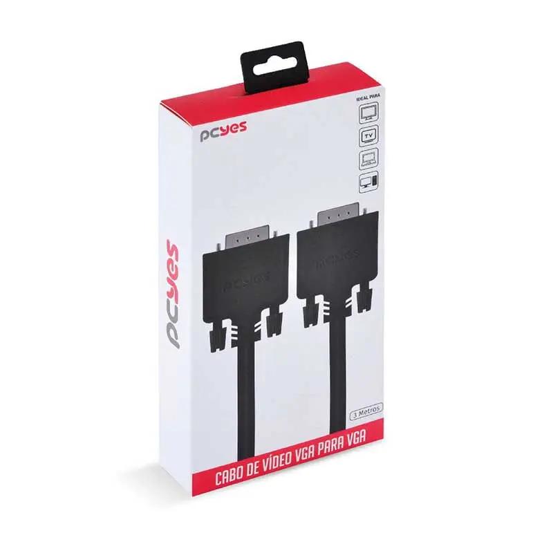 Cabo Para Monitor Vga 3mt PCYes - PVM15-3 Truedata
