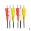 Cabo Rca 3x3 (Vermelho Branco E Amarelo) Video Composto - 2 mts Truedata
