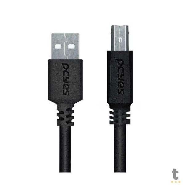 Cabo Usb 2.0 A/B Para Impressora 2mt PCYes - PUABM2-2