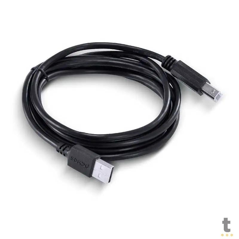 Cabo Usb 2.0 A/B Para Impressora 2mt PCYes - PUABM2-2 Truedata