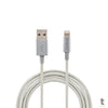 Cabo Usb-A Macho P/ Lightning Macho 1,5mt Intelbras em Nylon Branco 15NB - 4830061 Truedata