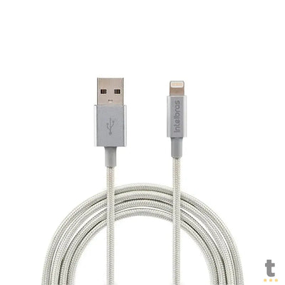 Cabo Usb-A Macho P/ Lightning Macho 1,5mt Intelbras em Nylon Branco 15NB - 4830061