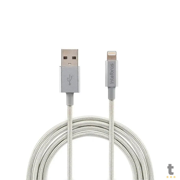Cabo Usb-A Macho P/ Lightning Macho 1,5mt Intelbras em Nylon Branco 15NB - 4830061