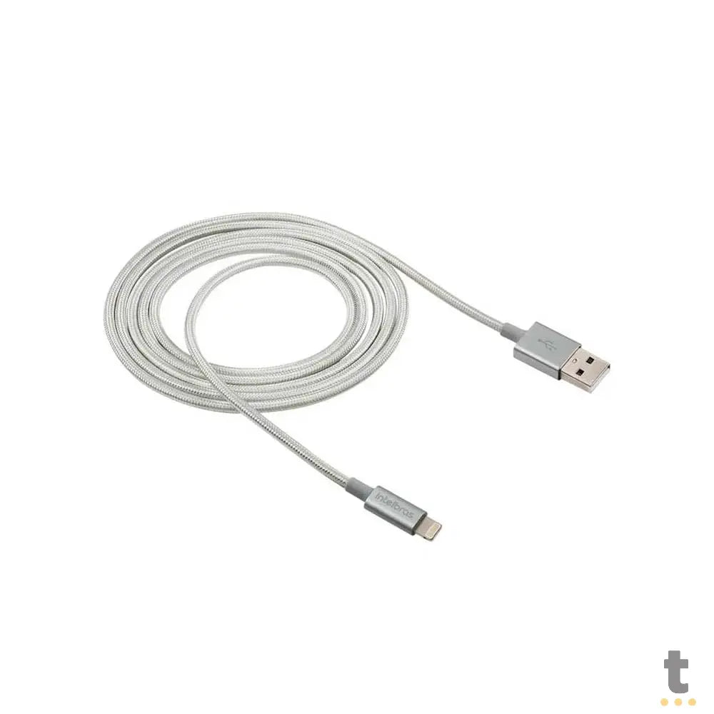 Cabo Usb-A Macho P/ Lightning Macho 1,5mt Intelbras em Nylon Branco 15NB - 4830061 Truedata