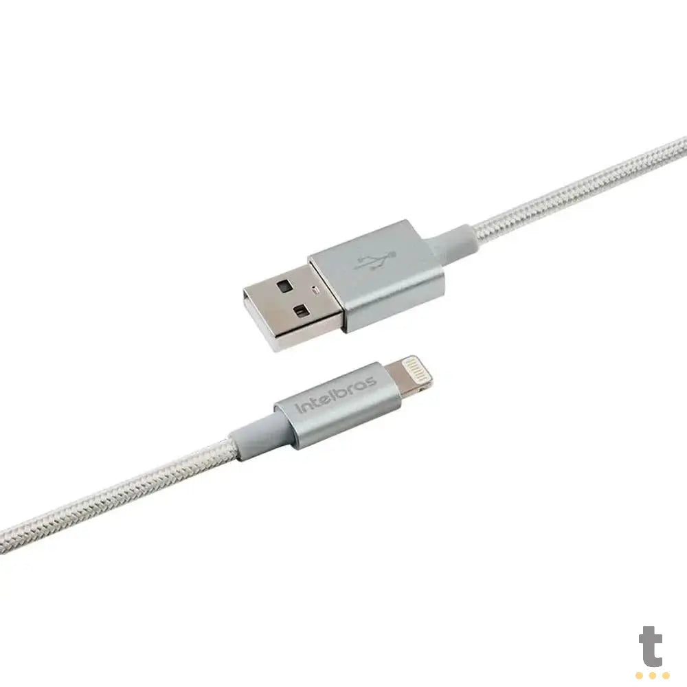 Cabo Usb-A Macho P/ Lightning Macho 1,5mt Intelbras em Nylon Branco 15NB - 4830061 Truedata