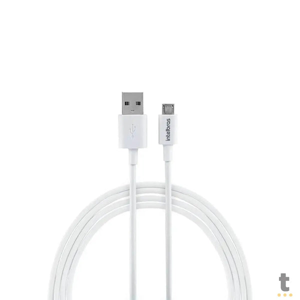 Cabo Usb-A Macho P/ Micho Usb Macho 1,2mt Intelbras em Pvc Branco 12PB - 4830063