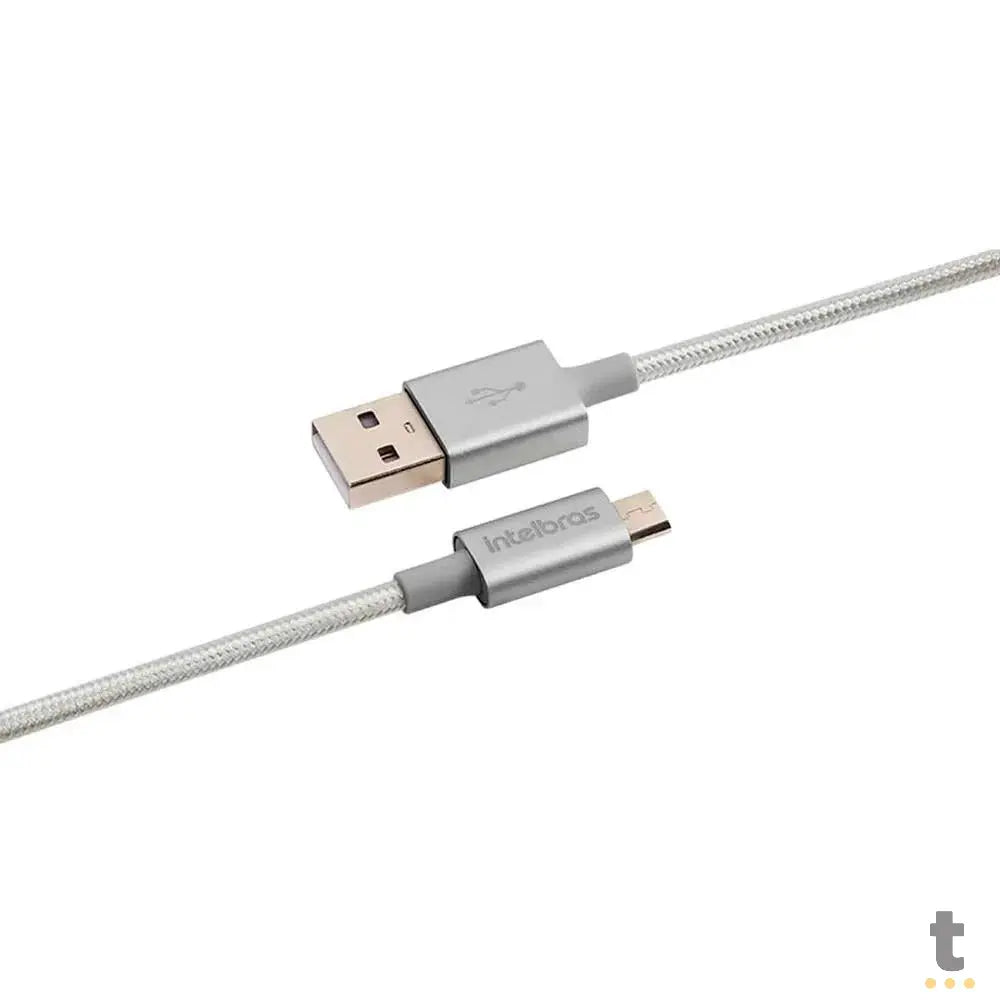 Cabo Usb-A Macho P/ Micro Usb Macho 1,5mt Intelbras em Nylon Branco 15NB - 4830066 Truedata