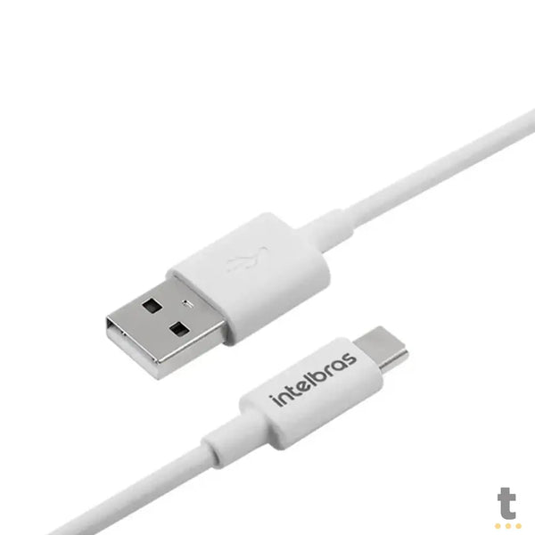 Cabo Usb-A Macho P/ Usb-C Macho 1,2mt Intelbras em Pvc Branco 12PB - 4830064