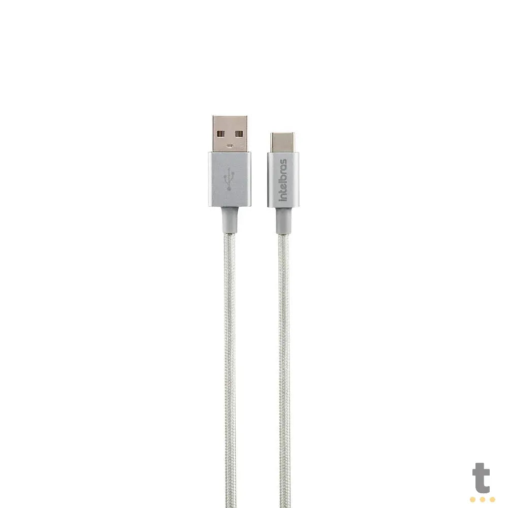 Cabo Usb-A Macho P/ Usb Tipo C Macho 1,5mt Intelbras em Nylon Branco 15NB - 4830067 Truedata