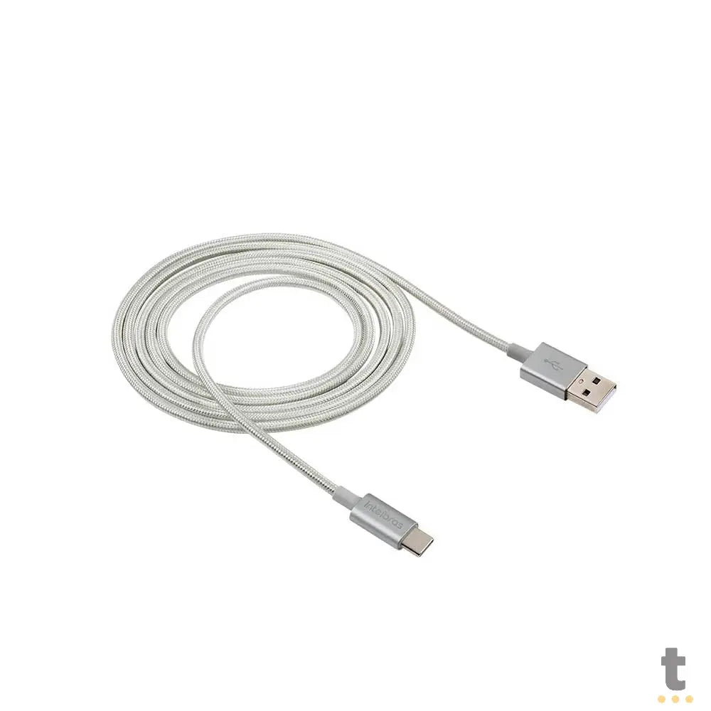 Cabo Usb-A Macho P/ Usb Tipo C Macho 1,5mt Intelbras em Nylon Branco 15NB - 4830067 Truedata