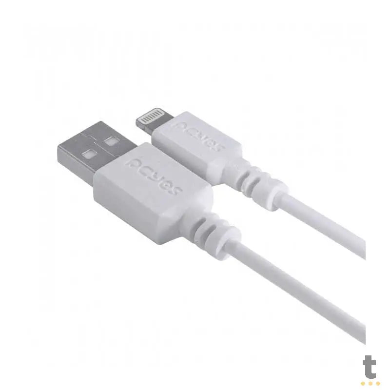 Cabo Usb Para Lightning (Iphone) 1mt PCYes Branco - PUALB-01 Truedata