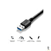 Cabo Usb Tipo A 3.0 Macho X Micro Usb B Macho 3.0 1m P/ Hd Externo PCYes - PUAMCM3-1 Truedata