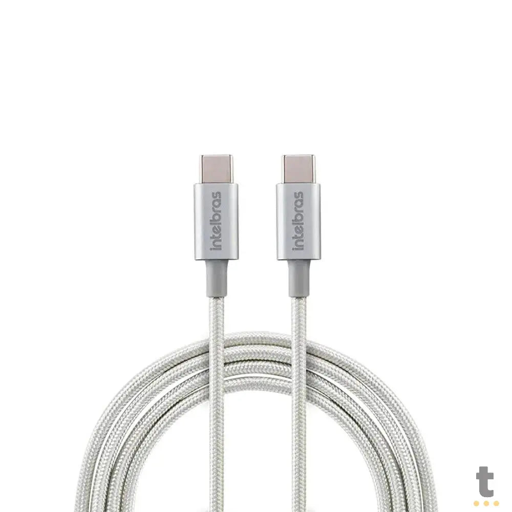 Cabo Usb Tipo C Macho 1,5mt Intelbras em Nylon Branco 15NB - 4830060 Truedata