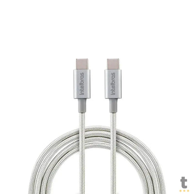 Cabo Usb Tipo C Macho 1,5mt Intelbras em Nylon Branco 15NB - 4830060