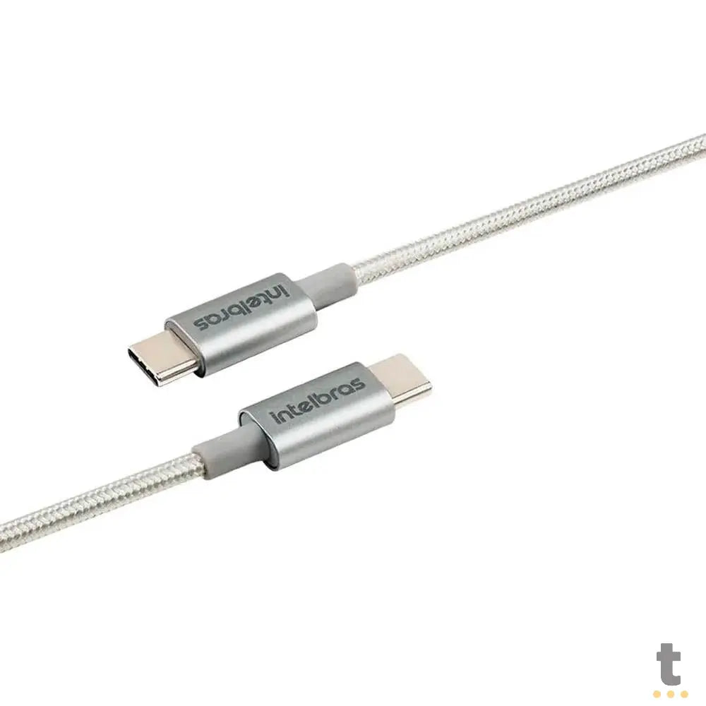 Cabo Usb Tipo C Macho 1,5mt Intelbras em Nylon Branco 15NB - 4830060 Truedata
