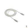 Cabo Usb Tipo C Macho 1,5mt Intelbras em Nylon Branco 15NB - 4830060 Truedata