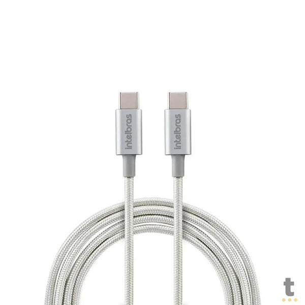 Cabo Usb Tipo C Macho 1,5mt Intelbras em Nylon Branco 15NB - 4830060