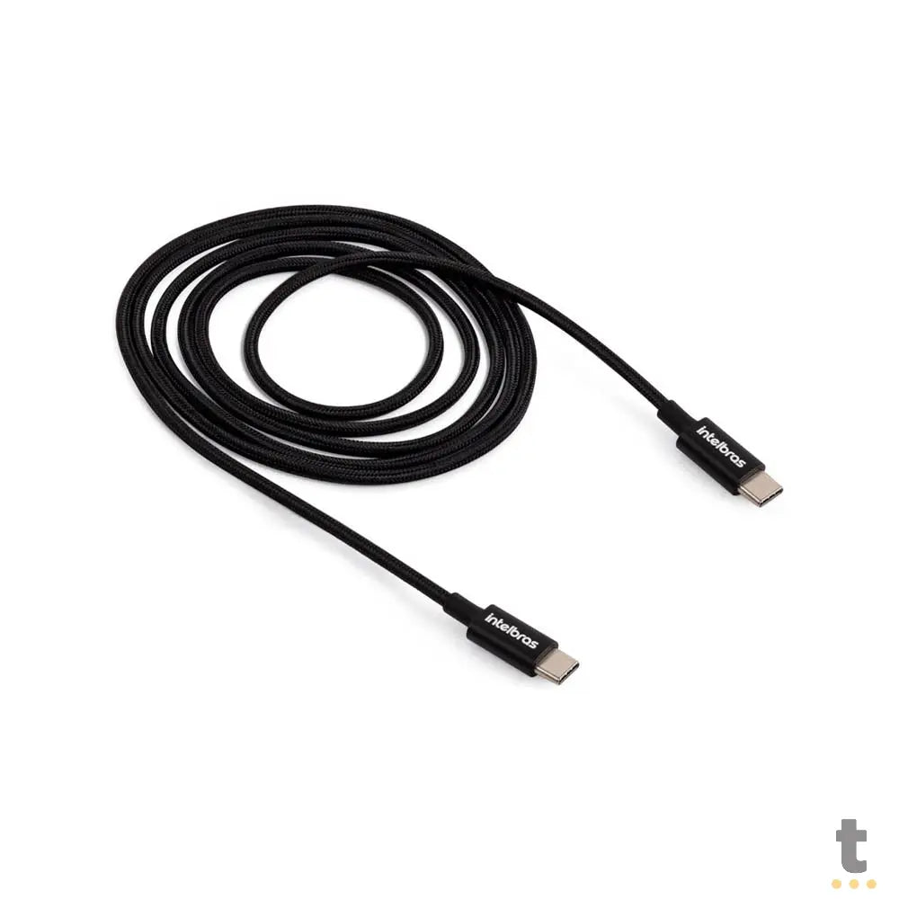 Cabo Usb Tipo C Macho / Macho 1,5mt Intelbras em Nylon Preto 15NP - 4830080 Truedata