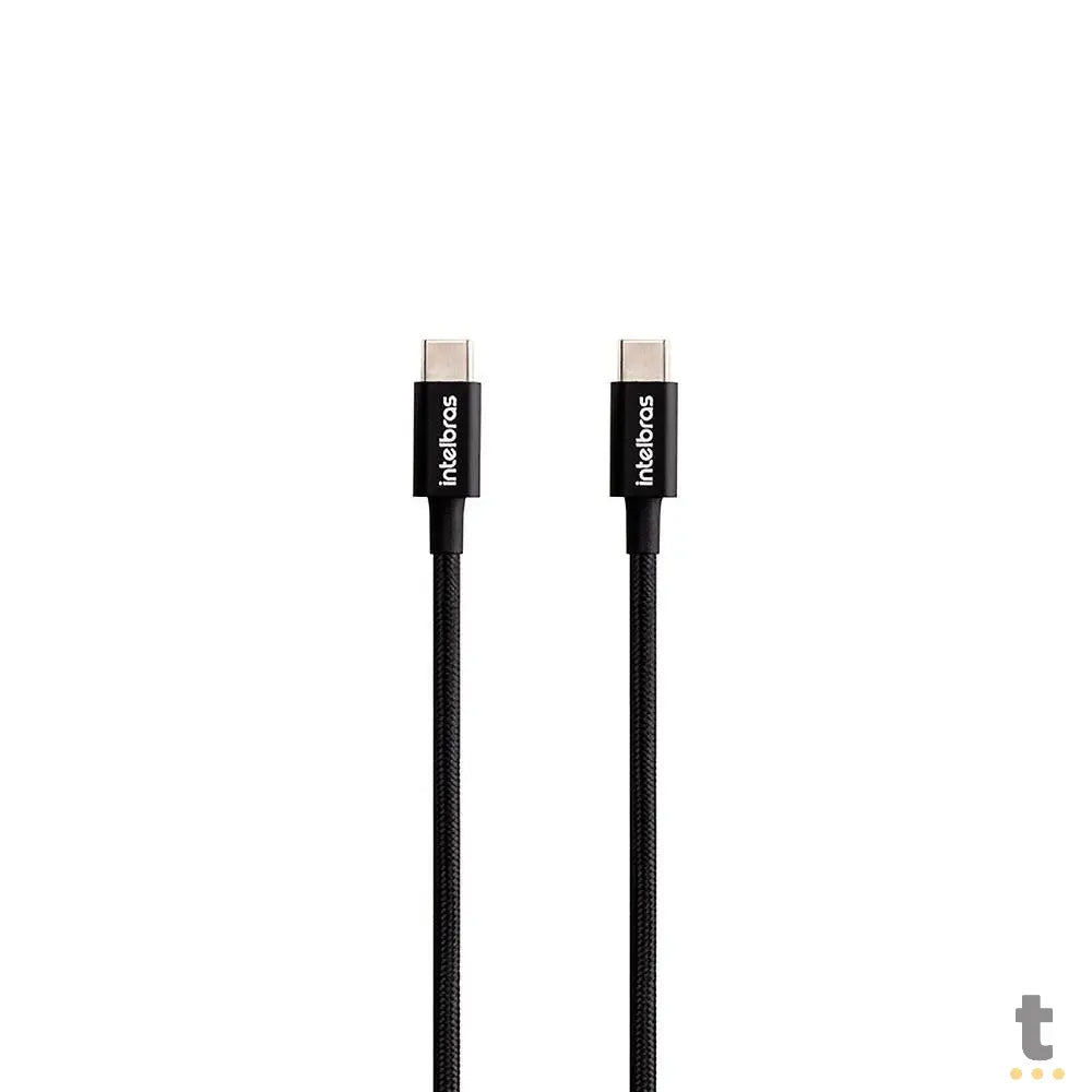 Cabo Usb Tipo C Macho / Macho 1,5mt Intelbras em Nylon Preto 15NP - 4830080 Truedata