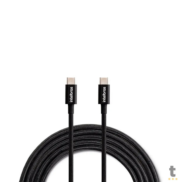 Cabo Usb Tipo C Macho / Macho 1,5mt Intelbras em Nylon Preto 15NP - 4830080