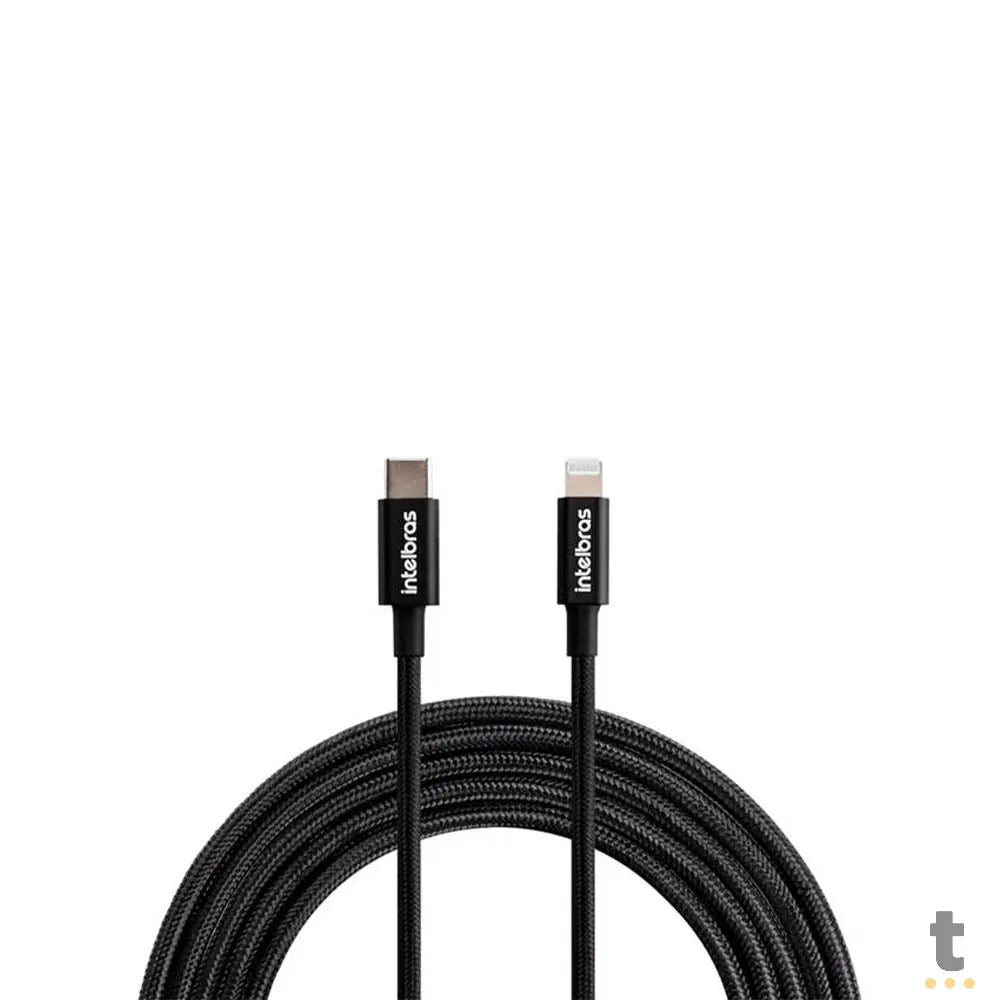 Cabo Usb Tipo C Macho P/ Lightning Macho 1,5mt Intelbras em Nylon Preto 15NP - 4830082 Truedata